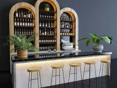 Restaurant Bar 8 3D model
