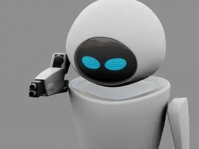EVE  android rigged - animated 3D model