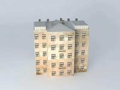 Riga Brivibas street Free 3D model