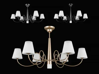 81407x Vortico Lightstar Chandelier 3D model