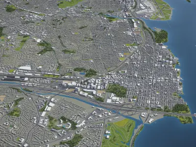 Alexandria  Low-poly 3D model