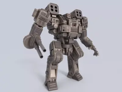 Advance Mech Low-poly 3D model buy