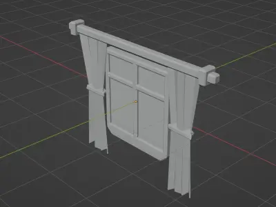 Window Free 3D model 4