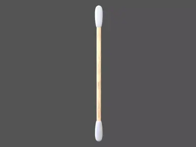 Cotton Swab v1 001 Low-poly 3D model