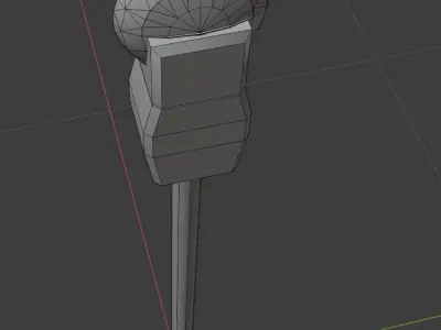 Parking Meter 1 Low-poly 3D model