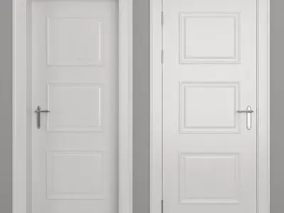Classic Door 3D model 14