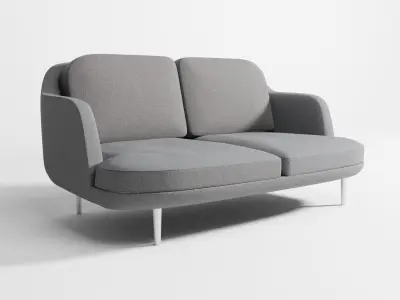 Lune sofa 2-seater 3D model