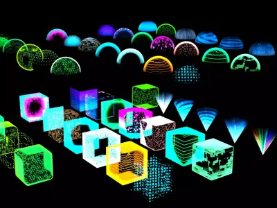 Neon Sci-Fi Material Geometry Pack  Texture