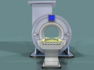CT Scanner Machine  Low-poly 3D model