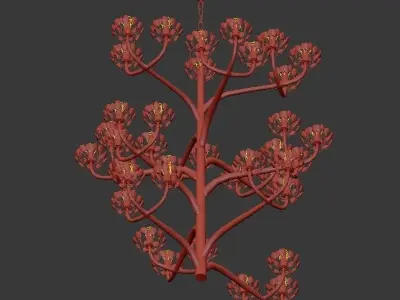 Agave Americana Chandelier 3D model