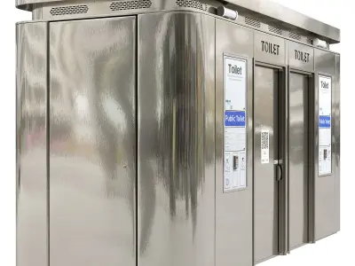 Exeloo Orbit Twin public toilet 3D model