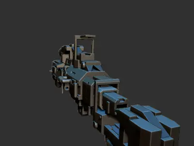 Sci-Fi Rifle 3D model