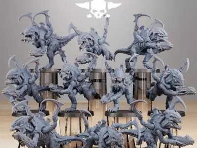 Xenarid Infantry 2 3D print model