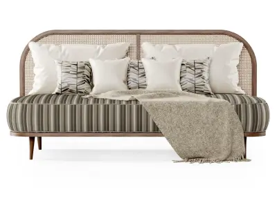 Two-seater restaurant sofa TM3  3D model