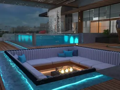 Outdoor roof Design  3D model