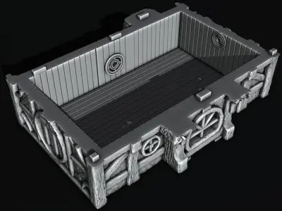 medieval house 3D print model