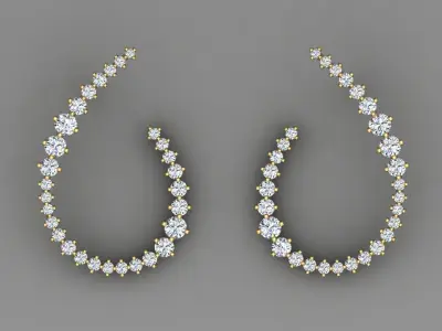 Earring 012 3D print model