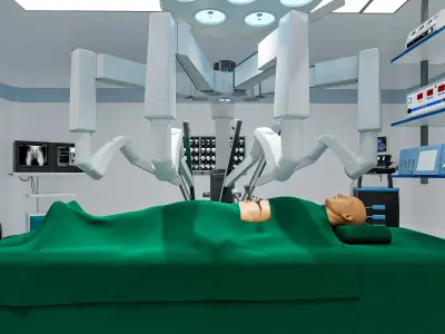 Hospital Robotic operating room  3D model