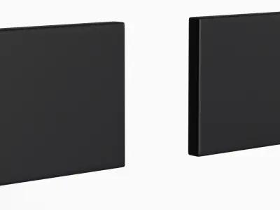 Tumalo Black Single Square Deadbolt 3D model