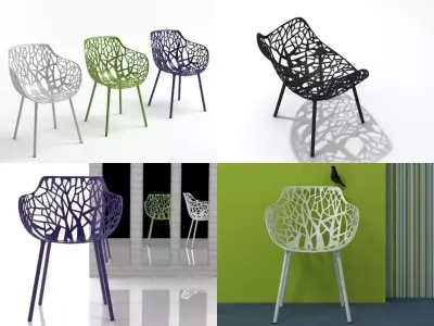 Forest  armchair 3D model