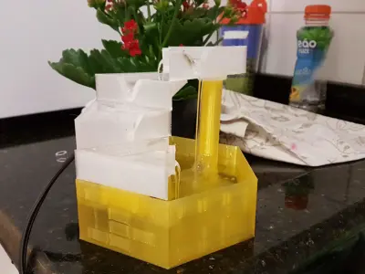 Waterfall Fountain 5 floors 3D print model