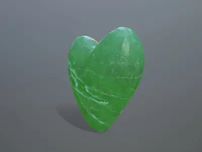 Broken Heart 8 Low-poly 3D model