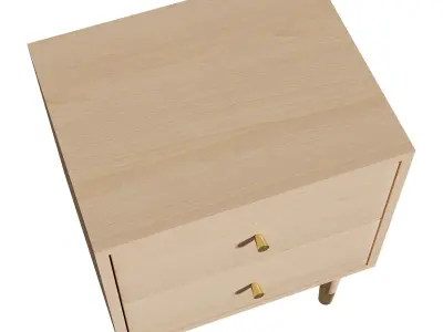 Ambrose Bedside Table Low-poly 3D model