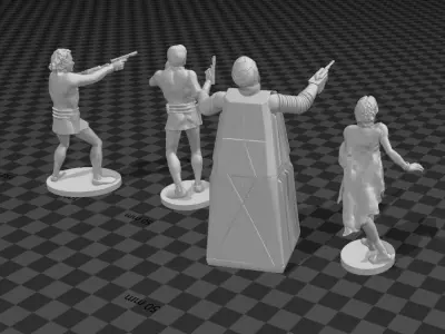 LOGANS RUN movie toy soldiers 3D print model