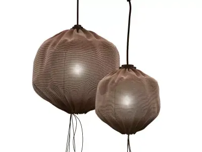 Drawstring Lamp 3D model