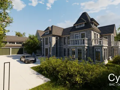  Large Mansion 2021 Blender Eevee and Cycles 1 