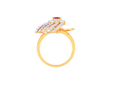Women Ring MTL 3dm STL OBJ FBX Details 3D print model 37
