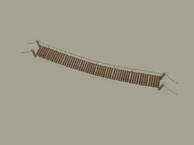 Rope Bridge 3D model