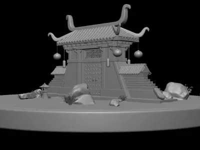 Chinese Gate 3D print model