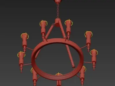 Chandelier 3D model 37