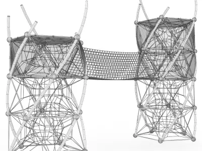 Berliner DNA Tower 3D model