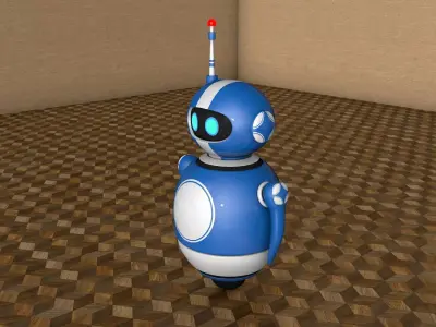 Robot with Rig 3D model