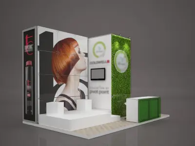 Exhibition stand octanorm maxima 6x4 m 3D model