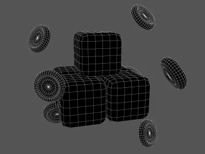 Blood Sugar Levels Icon V1 001 Low-poly 3D model
