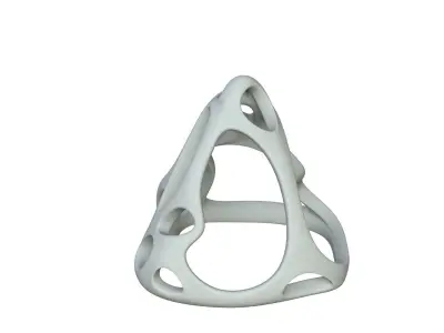 SciFi Cube Object No 59771 Low Poly Shape Low-poly 3D model