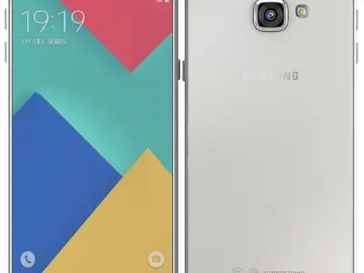 Samsung Galaxy A9 2016 Pearl White 3D model