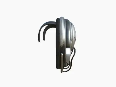 SciFi Backpack D03 Steel - Fashion Character Design Low-poly 3D model