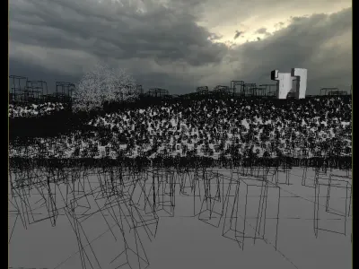 Chillida Praise The Horizon Third - Seventh 3D Scene 3D model