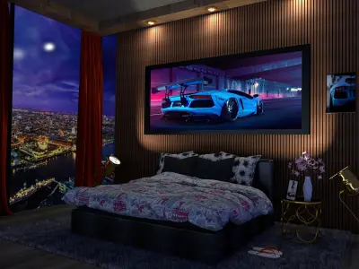 Bedroom 3D Interior 3D model