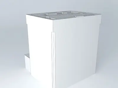 Indomobil 1 building with logo 3D model