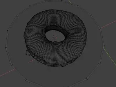 Chocolate Donut Model 3D model