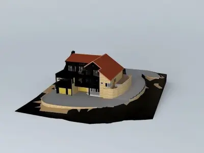 Large Desert House Free 3D model