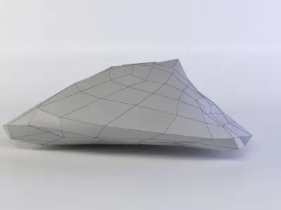 Pink rock1 Low-poly 3D model
