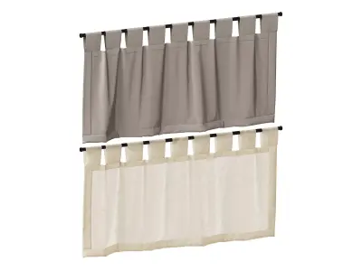 Curtain HE-No 03 Cafe Curtain 01 3D model