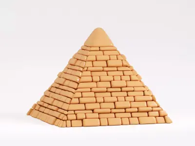 Pyramid Low-poly 3D model