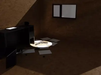 3D crime scene interior Free 3D model